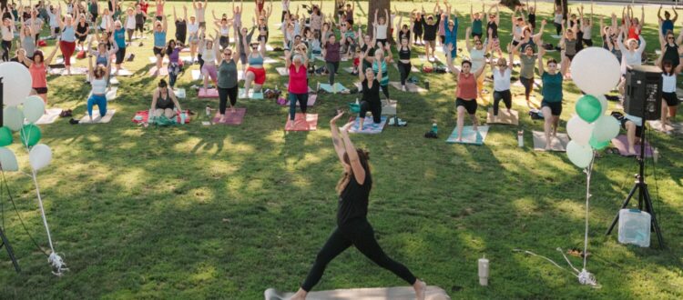 Rent an Apartment Abbotsford and enjoy easy access to Yoga in the Park at Jubilee Park.